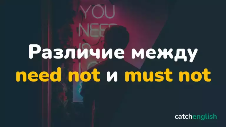 Различие между Need not и Must not