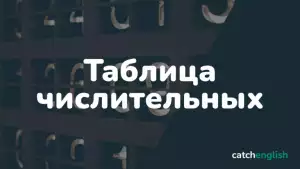 Таблица количественных и порядковых числительных в английском языке